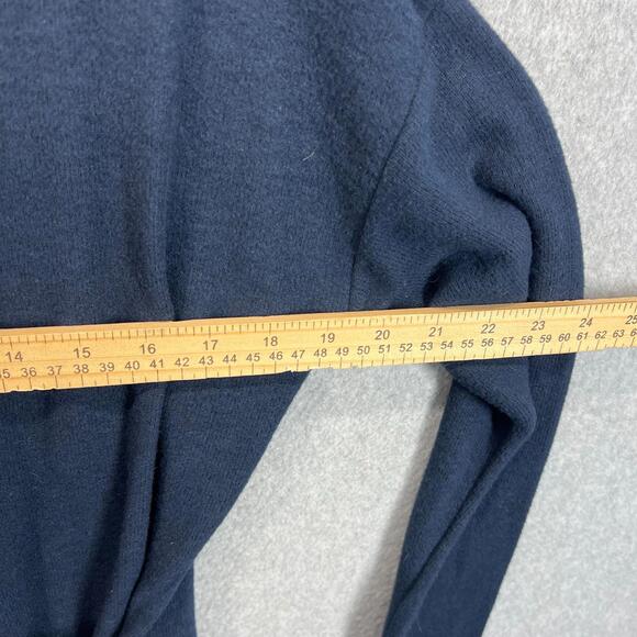 J.Crew Sweater Womens S Sweater Faux Wrap V Neck Knit Long Sleeve Top Blue NWT - Picture 8 of 10